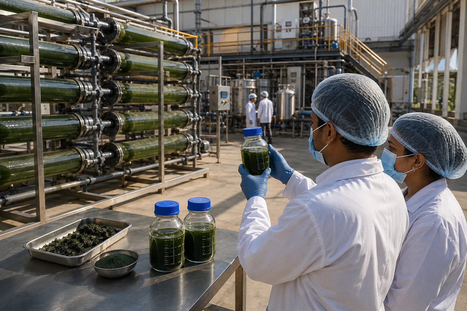 Engineering Sustainable Algae-Based Vitamin D and Protein Production