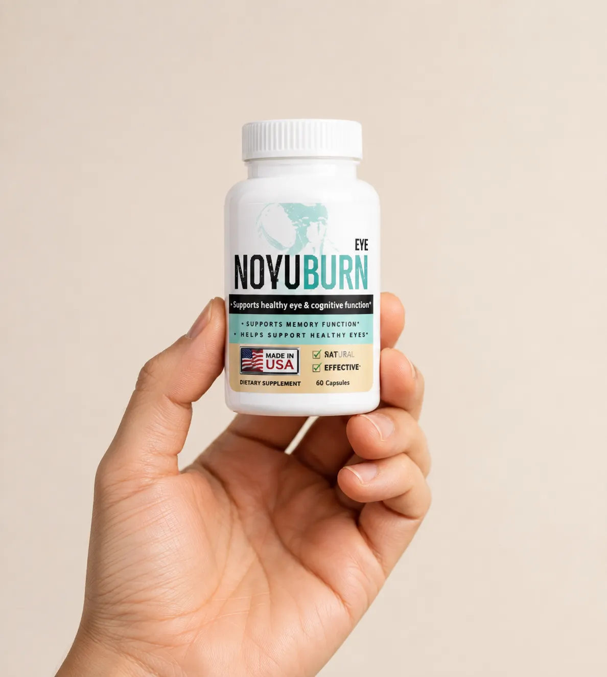 NovuBurn — the package held in a hand