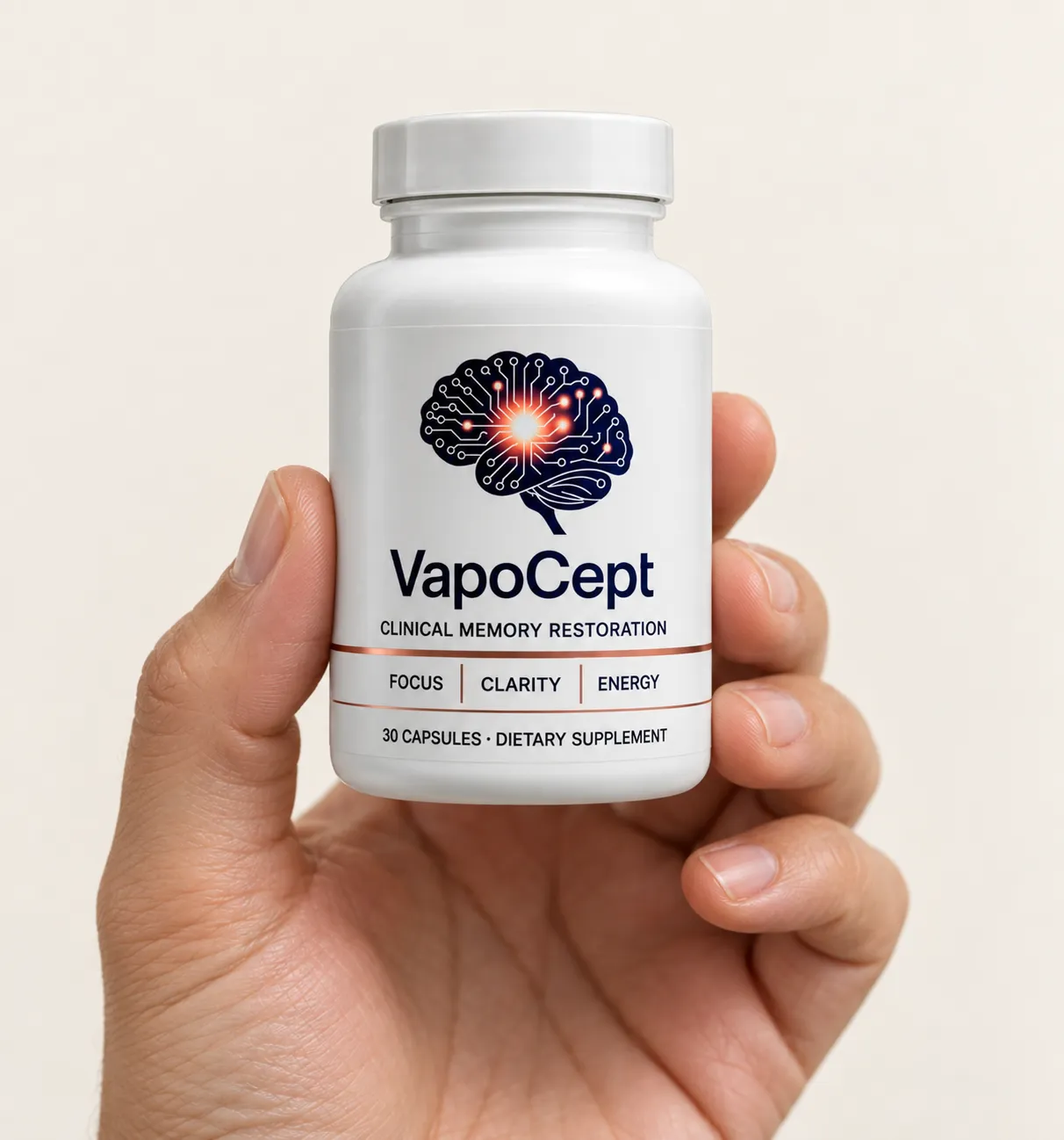 VapoCept — the package held in a hand