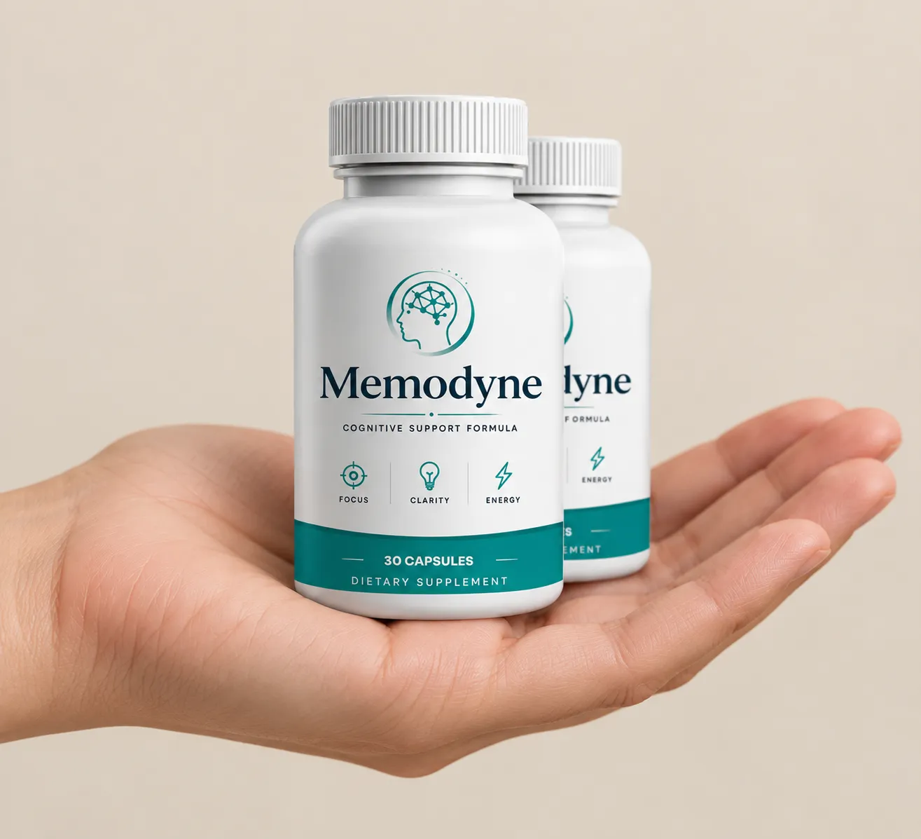 Memodyne — the package held in a hand
